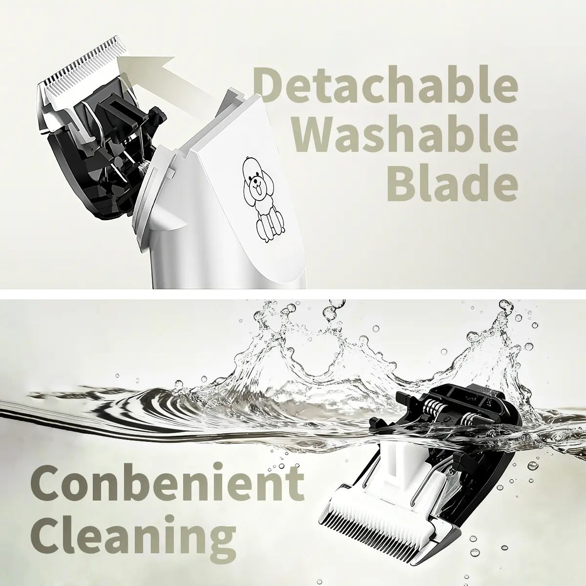 KALHELA Professional Dog Clippers with Low Noise Technology and LCD Digital Display - Rechargeable Cordless Grooming Kit for Small and Large Dogs and Cats