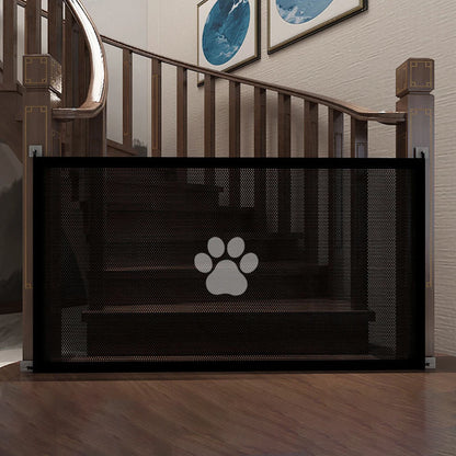 Premium Dog Safety Mesh Gate with 4 Hooks - Indoor and Outdoor Pet Enclosure Solution