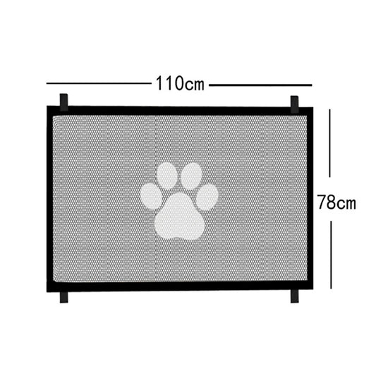 Premium Dog Safety Mesh Gate with 4 Hooks - Indoor and Outdoor Pet Enclosure Solution