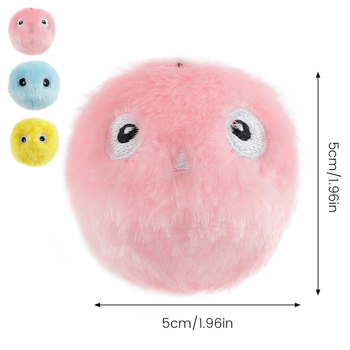 Interactive Electric Rolling Ball Toy for Cats - Plush Squeaky Balls for Indoor Playtime