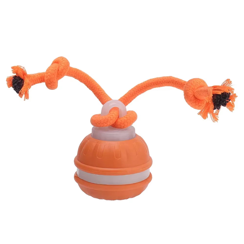 Interactive Rechargeable Rolling Ball Toy for Cats and Dogs with Faux Tail - Smart Electric Pet Training Device Mimicking Mouse Behavior
