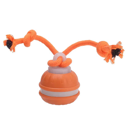 Interactive Rechargeable Rolling Ball Toy for Cats and Dogs with Faux Tail - Smart Electric Pet Training Device Mimicking Mouse Behavior