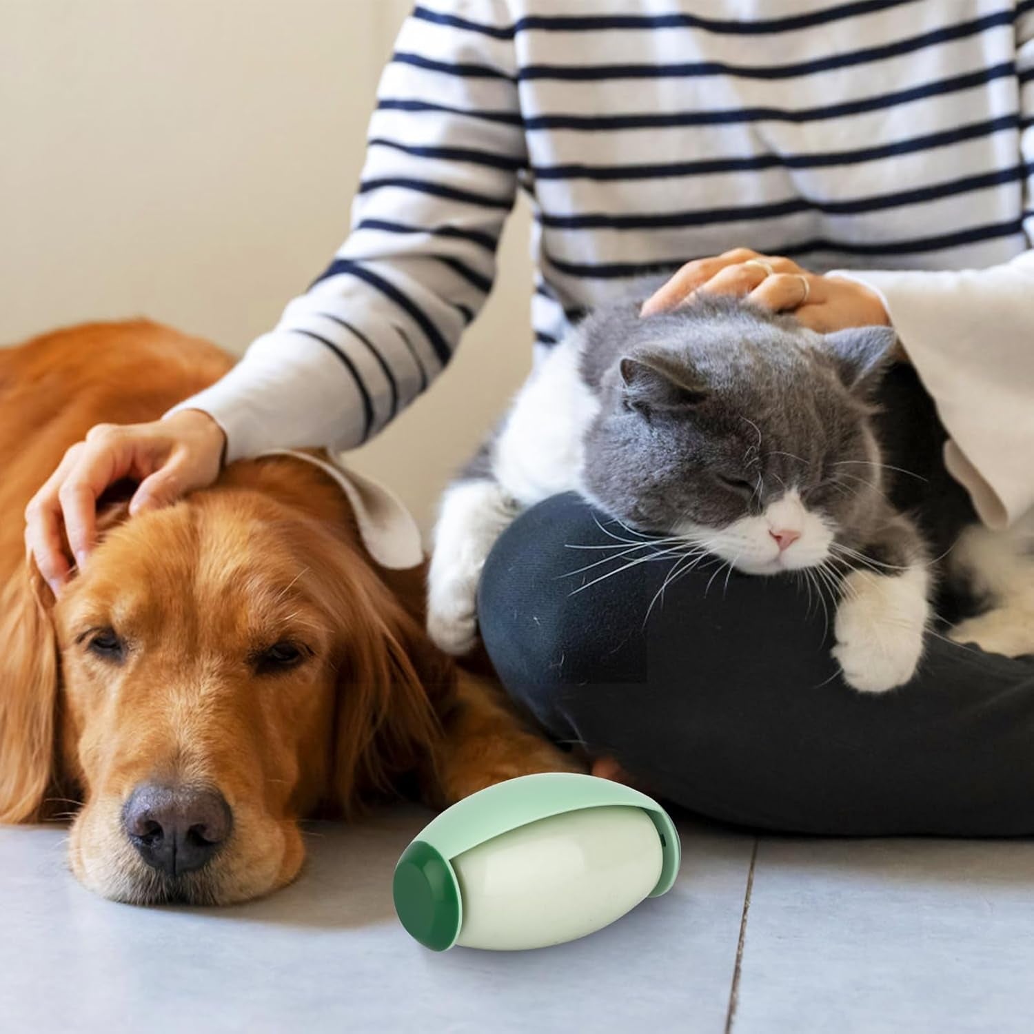 Reusable Washable Mini Travel Lint Roller - Highly Adhesive Portable Pet Hair and Dust Remover for Fabrics and Upholstery