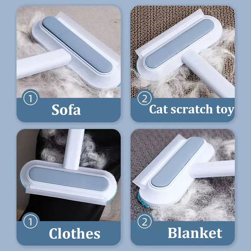Professional Double-Sided Grooming Gloves for Efficient Pet Hair Removal from Carpets and Upholstery