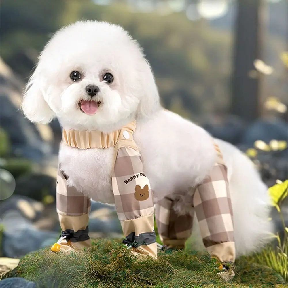 Adjustable Waterproof Reflective Stripe Full Leg Protection Pet Pants with Anti-Slip Features for Dogs